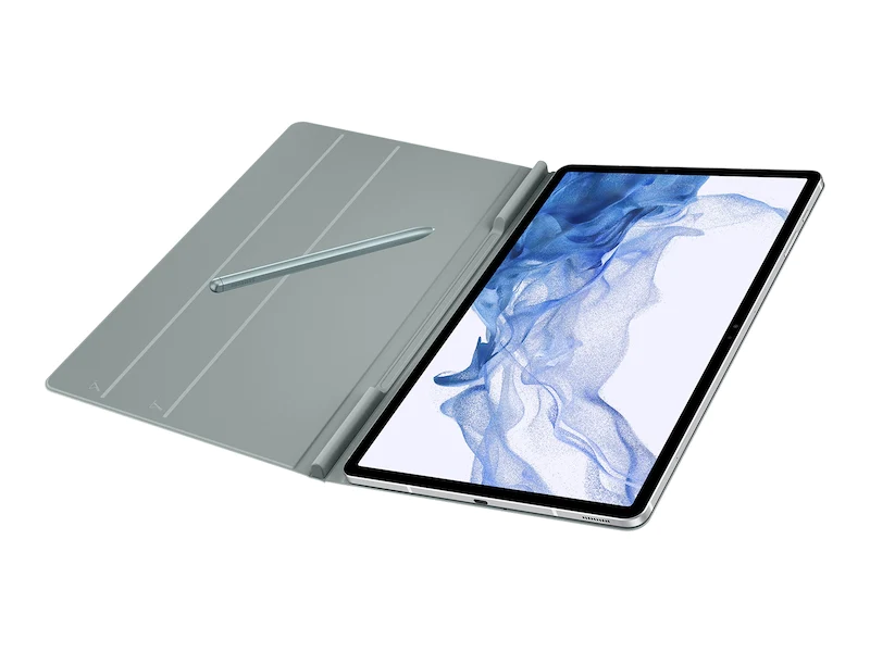 Samsung Galaxy Tab S8+ / S7 FE / S7+ Book Cover, Light Green