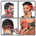 RevoBeard Revo Haircut Kit - Beard, Hair, Goatee, and Neckline Shaving Template Guide - Perfect Hairline Lineup and Beard Shaping Tool - H
