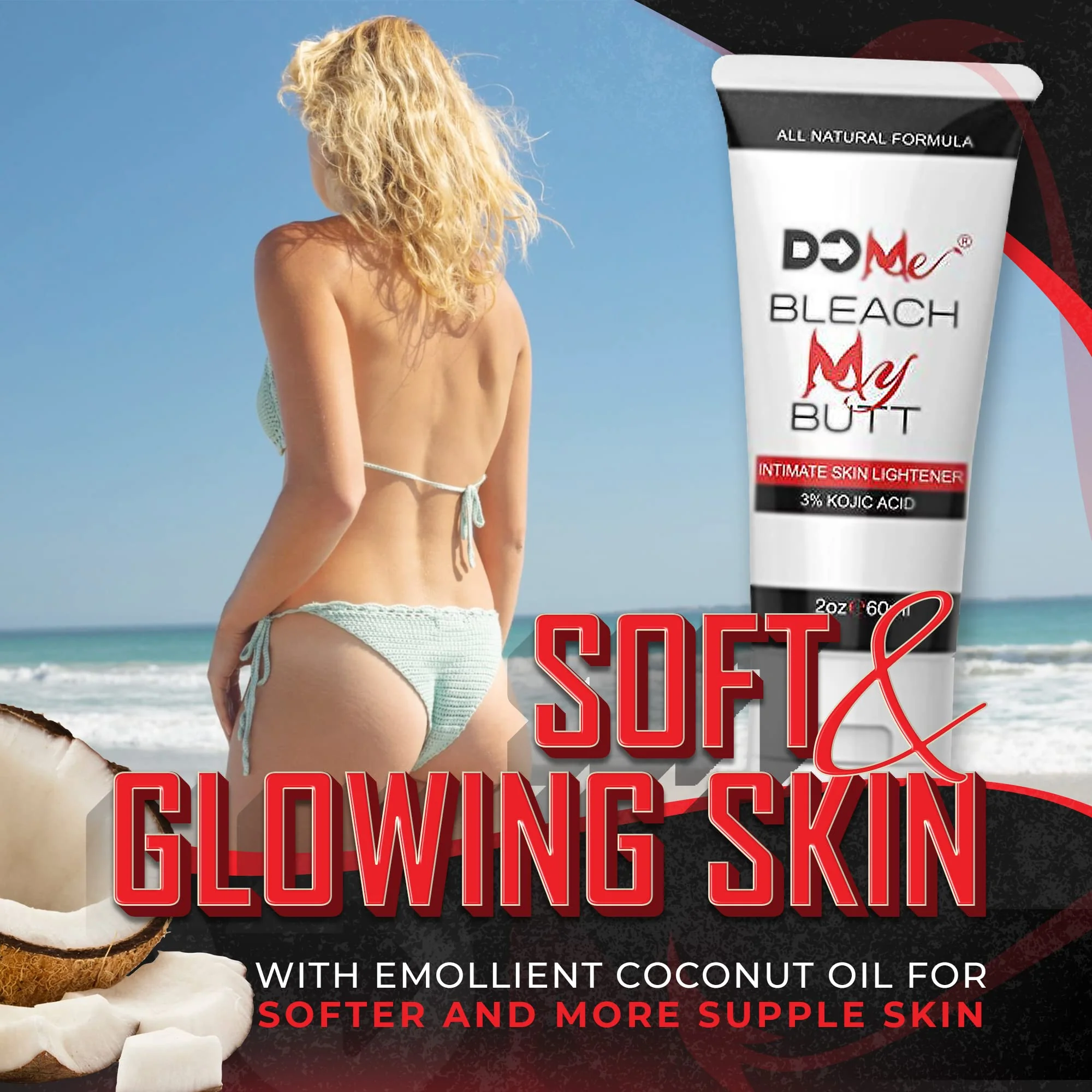 Do Me - Premium Intimate Skin Lightening Cream - All Natural Formula for whitening Sensitive Areas - Natural Dark Spot Corrector