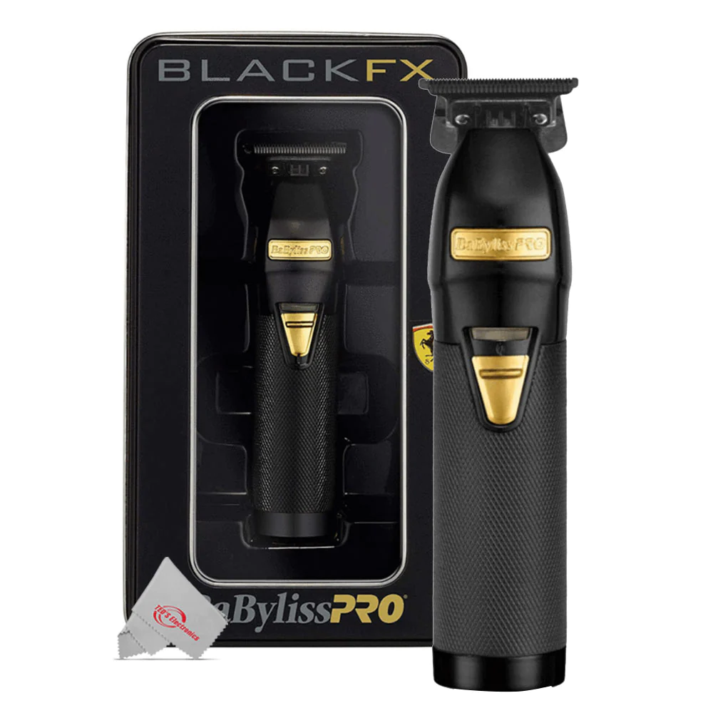 Babyliss Pro BaByliss Black FX Skeleton Trimmer FX787BN + BaBylissPRO Turbo Dryer + Apron &a; Styling Comb