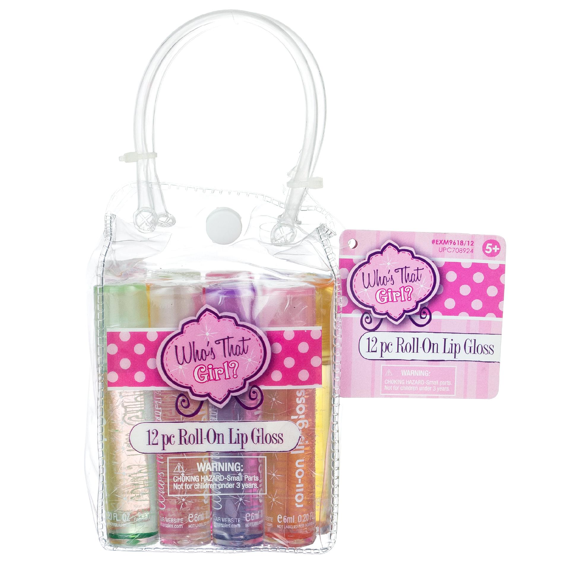 Expressions Who&s;s That Girl 12 Piece Roll-On Lip Gloss Set