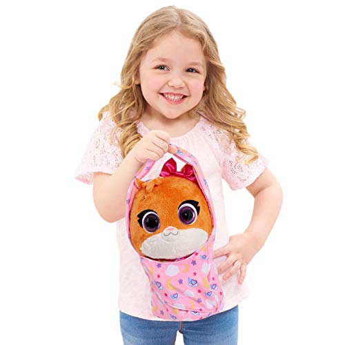 Just Play Disney Jr T.O.T.S. Cuddle and Wrap Plush, Mia The Kitten, Stuffed Animal, Soft Toy