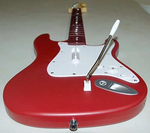Rock Band 3 Mad Catz Rock Band 3 Wii/Wii-U Wireless Fender Stratocaster Guitar RED