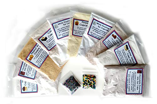 Play Oven Mixes Easy to Bake Oven Mixes Childrens Play Toy Oven Real 12 Super Pack Mega Refill Kit Cupcakes Cookies Frosting Sprinkles Ultimate