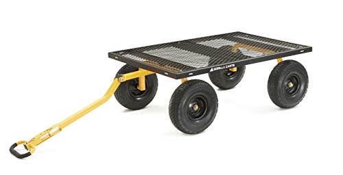 Gorilla Carts GOR1400-COM Heavy-Duty Steel Utility Cart with Removable Sides and 15