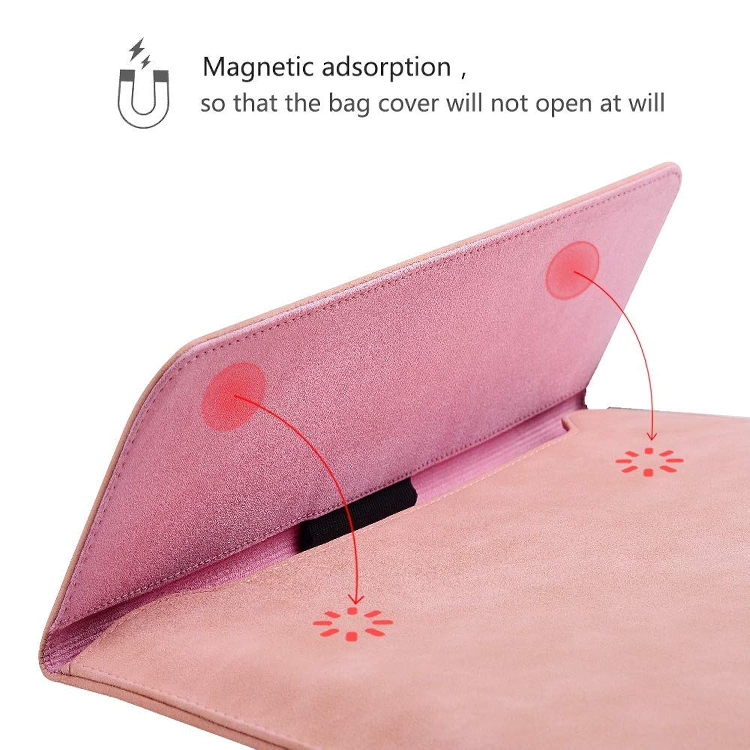 Zell Electronics Zell Surface Pro 9/8/7/6/5/4/Pro X Sleeve Case, For 12.3-13 Inch Tablet Waterproof Ultrathin Carrying Bag (Light Pink)