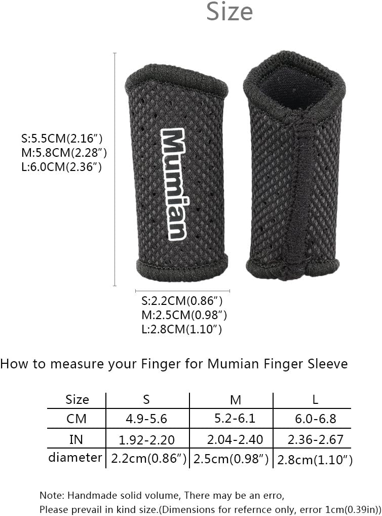 Generic Sports Elastic Finger Sleeves Support Thumb Brace Protector Breathable Elastic Finger Tape for Basketball, Tennis,Baseball, Cyc