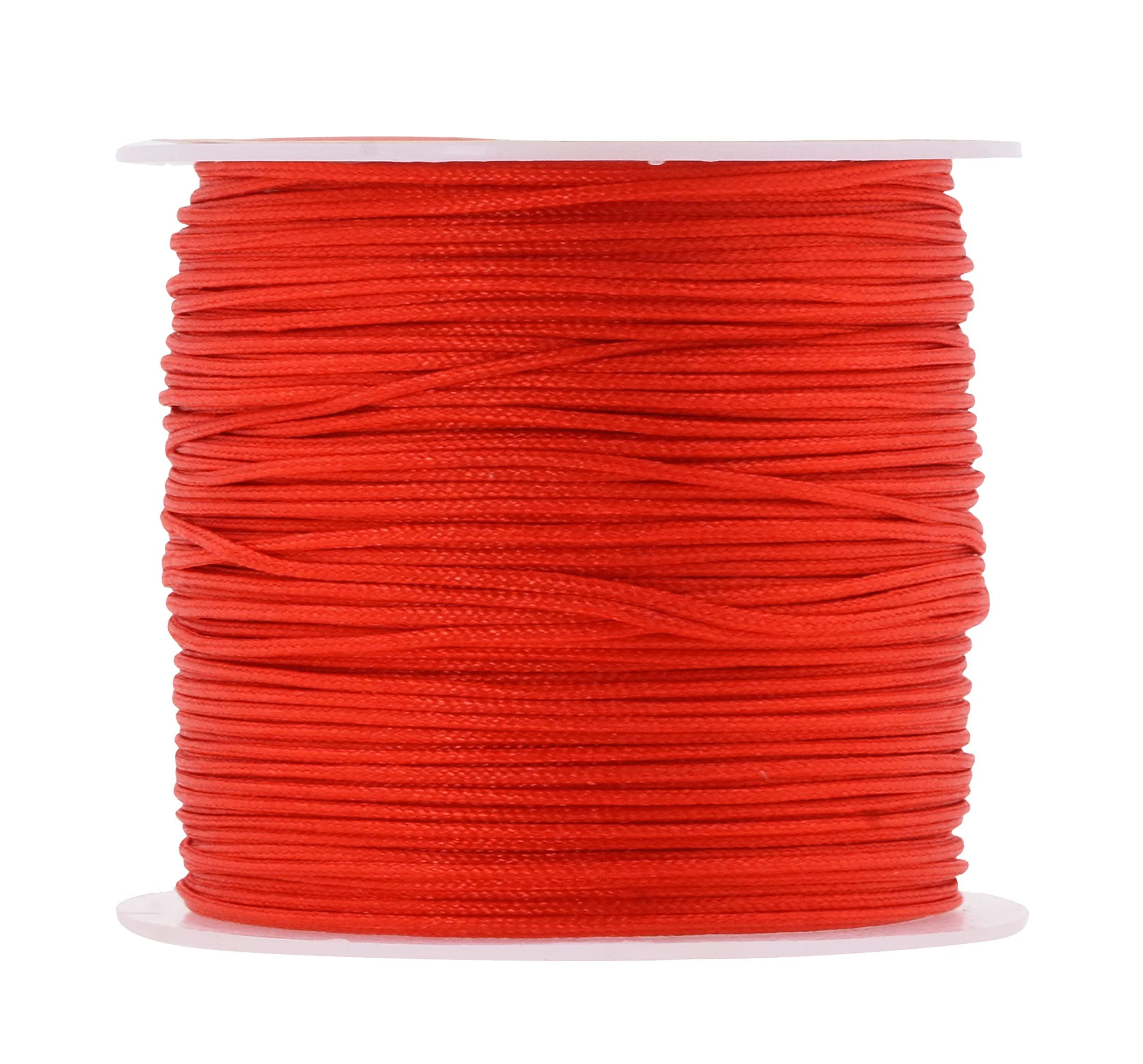 mandala crafts nylon satin cord - 0.8mm nylon cord for jewelry making beading - 219 yds braided nylon satin string assorted n