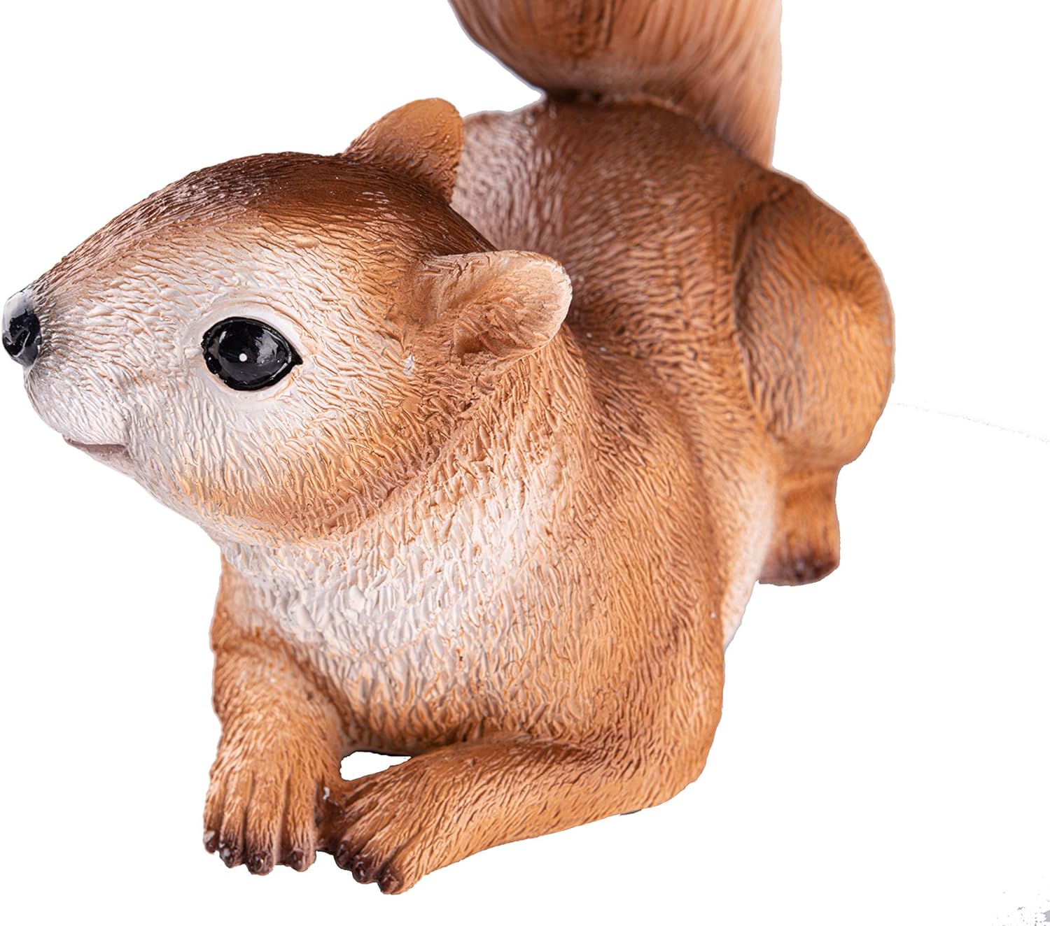 Geekia Hide A Key Garden Squirrel Painted Poly Resin Stone Squirrel Key Holder Outdoor Statue and Key Holder Animal Shaped Key Hider S