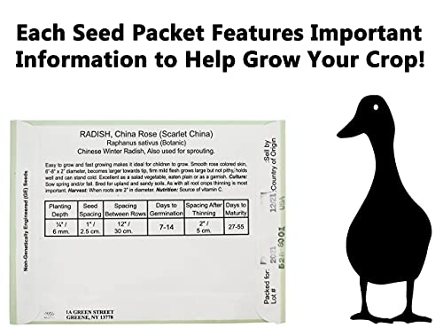 Black Duck Brand Set of 43 Assorted Vegetable &a; Herb Seeds - 43 Varieties - Create a Deluxe Garden All Seeds are Heirloom - 100% Non-GMO by Black