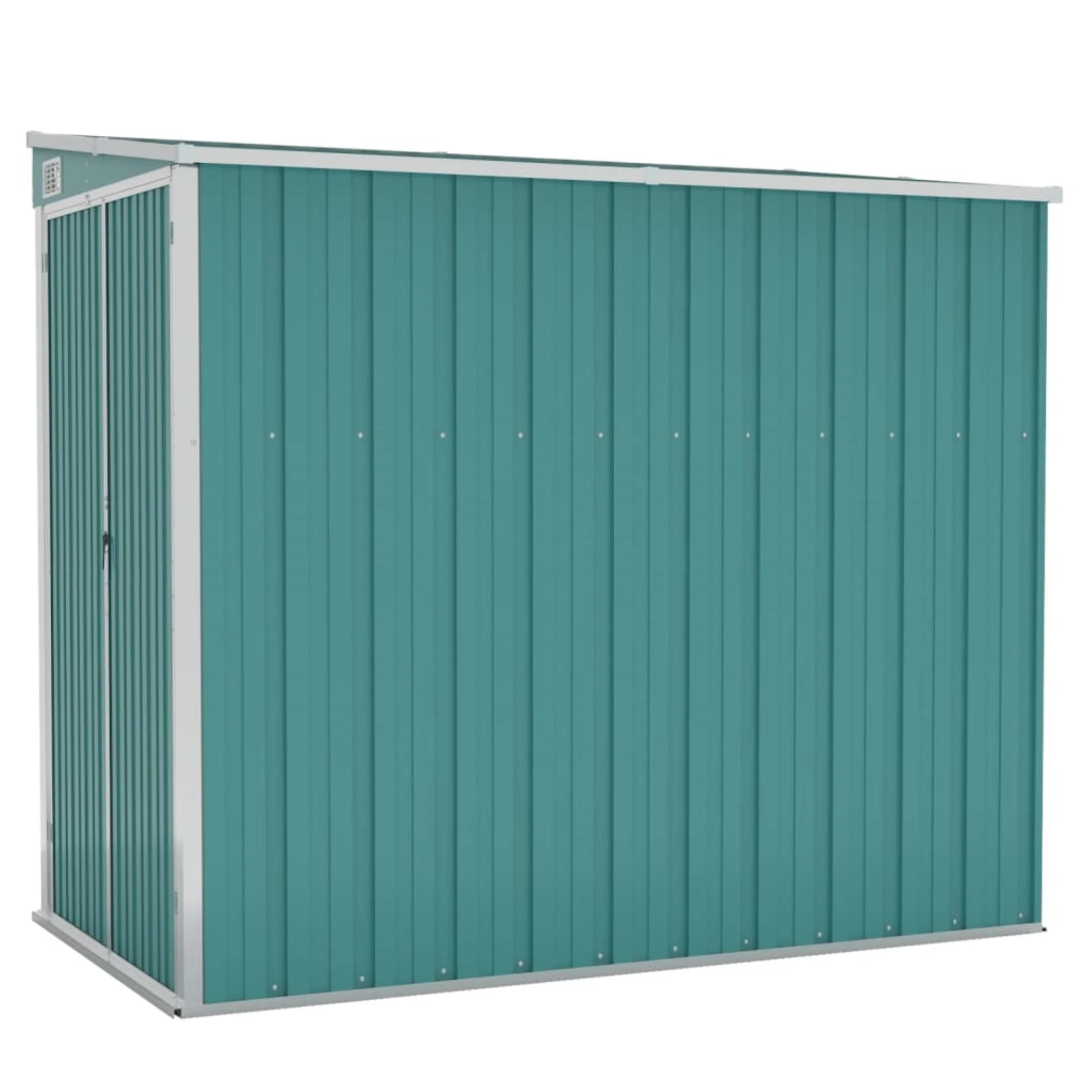 vidaXL Wall-mounted Garden Shed Green 46.5