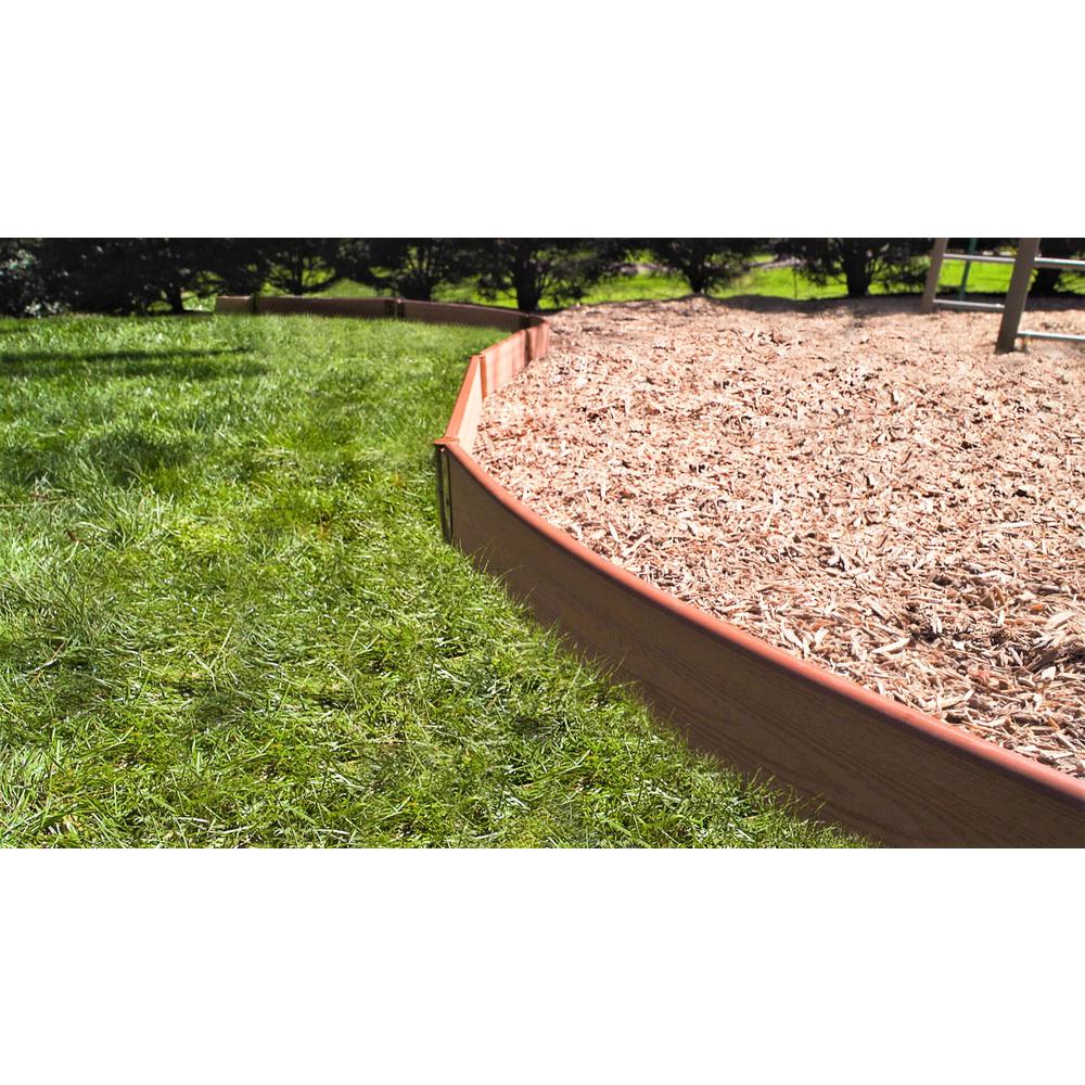 Frame It All Tool-Free Classic Sienna Curved Playground Border 16’ – 1” profile