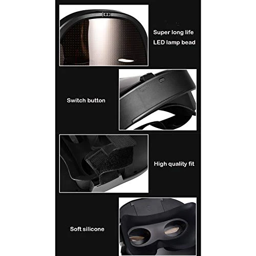 Depointer Life Led Mask with Rechargeable Bluetooth App Controlled, Customizable Shining Mask, LED Lighted Face Transforming Mask