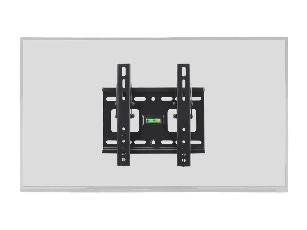 Monoprice 115264 Stable Series Slim Tilting Wall Mount for Small 32~42in TVs, Max 80 lbs Black UL Certified