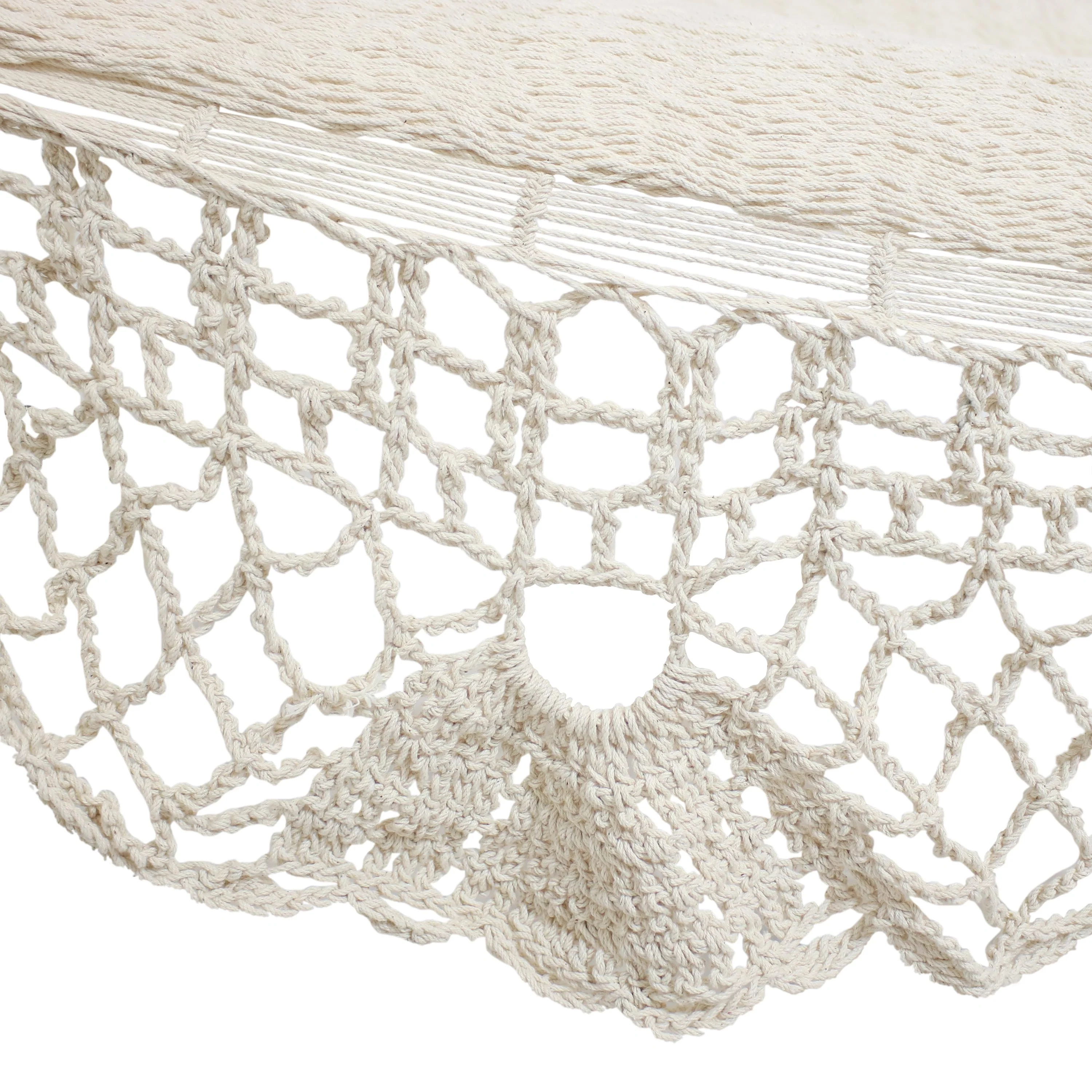 Sunnydaze Decor American Deluxe-Style Mayan Hammock with Spreader Bars - Natural