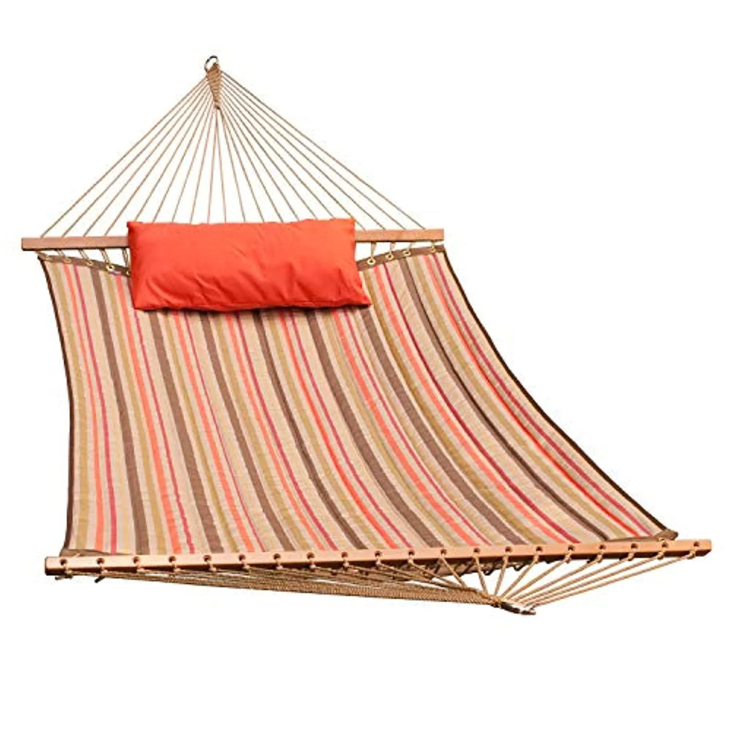 Algoma Net Company algoma 2790202203 reversible sunbrella quilted hammock, 500 lbs. cap /13&s; l, orange