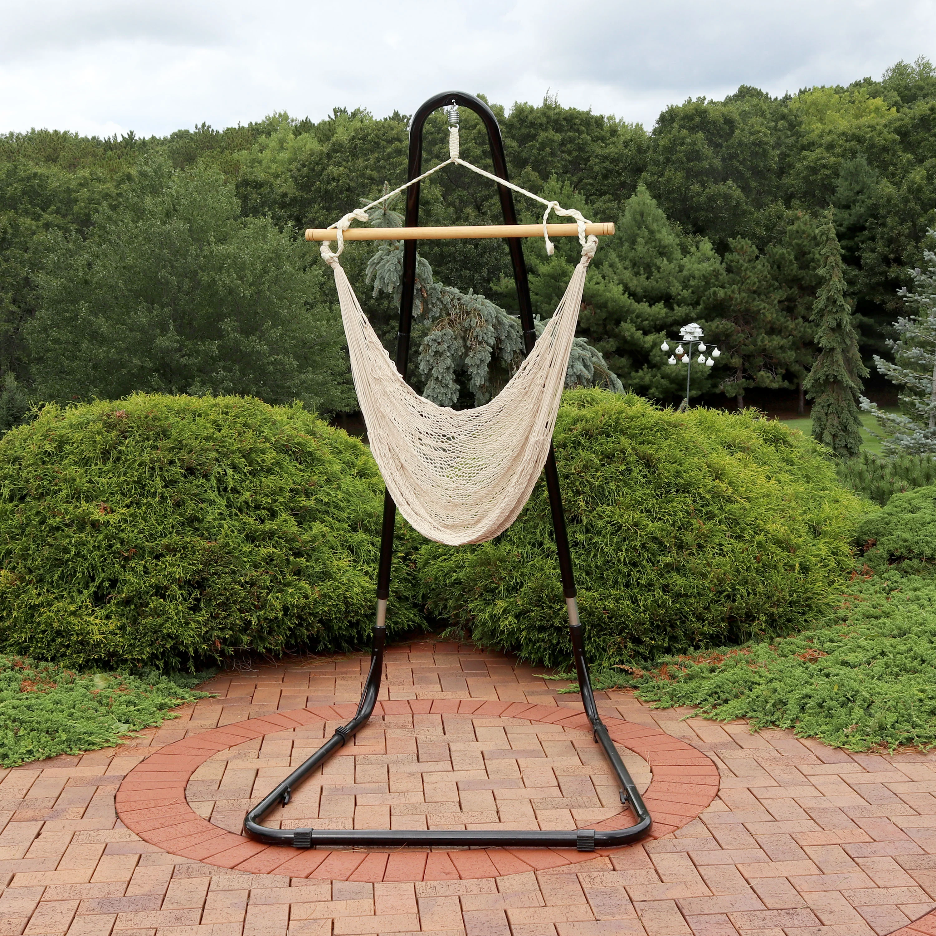 Sunnydaze Decor Mayan Hammock Chair with Adjustable Stand - Natural