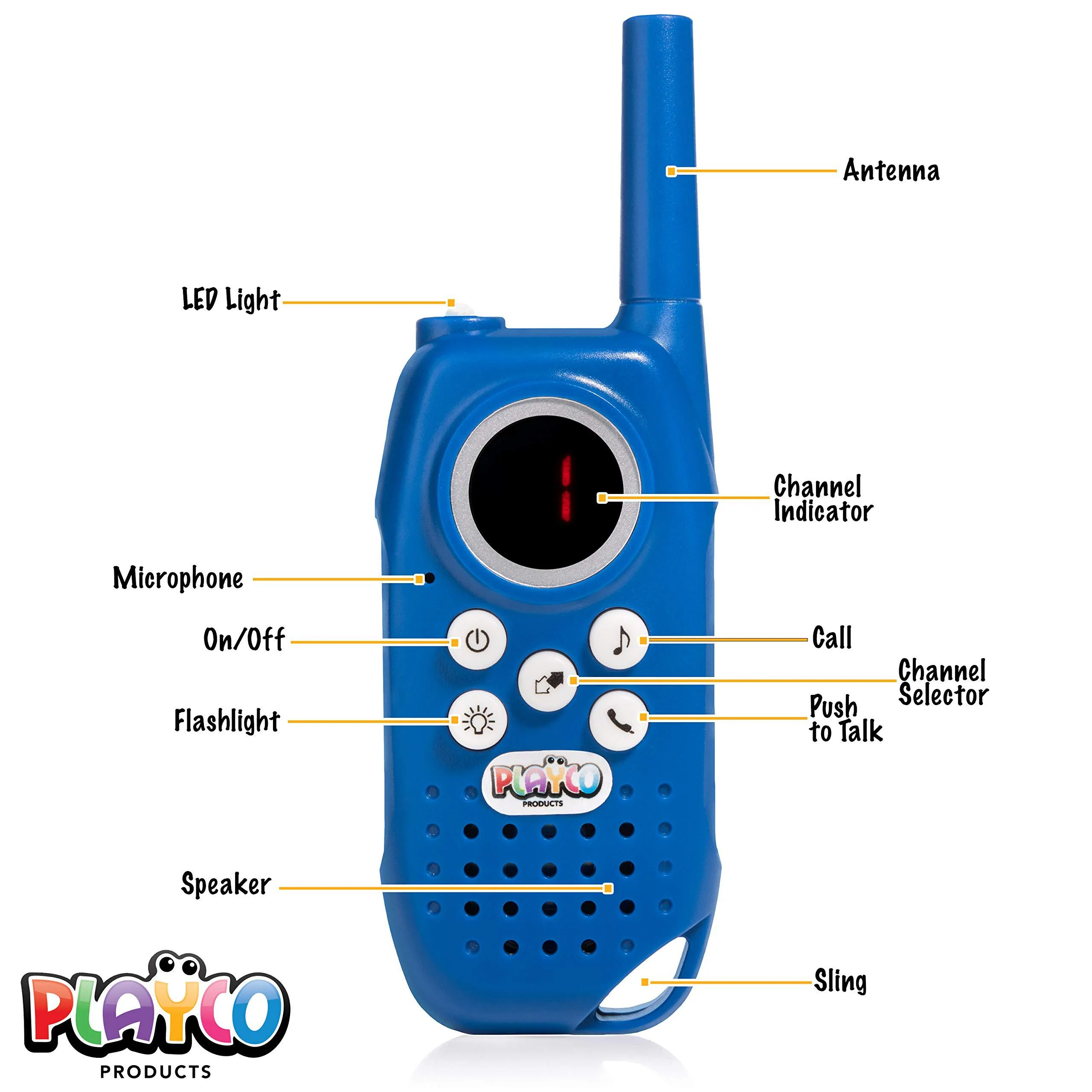 Playco Toys walkie talkies and binoculars for kids by playco - 2 mile range, crystal clear sound, 8x21 optical lens - keep it simple with