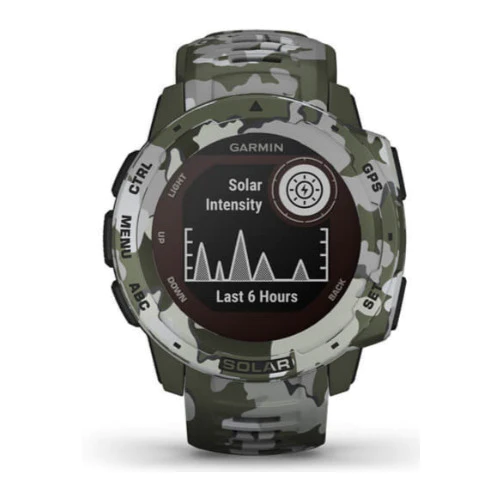 Garmin Instinct Solar-Camo Edition Smartwatch (Lichen Camo)