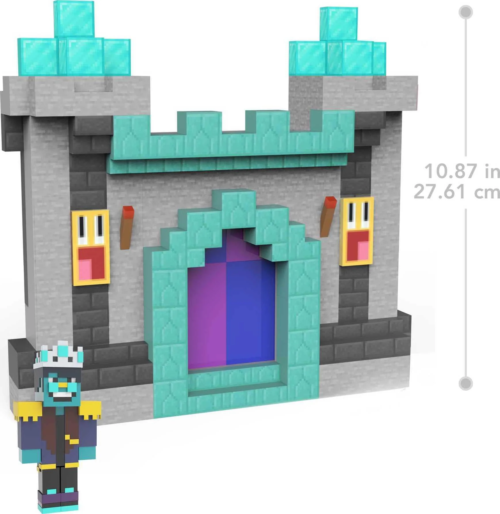 Mattel minecraft creator series playset party supreme&s;s palace toy with lights, music &a; 3.25-inch action figure, multicolor