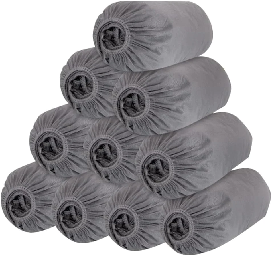 WHYJJQIAN Disposable Shoe Covers For Indoors Carpet Floor,Non-Woven Shoe Cover-100 Pack(50 Pairs),Non Slip Durable,One Size Fits All Most