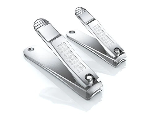 Fox Medical Equipment Professional Nail Clippers for Men and Women - Surgical Grade Stainless Steel Fingernail Clipper Set - Big
