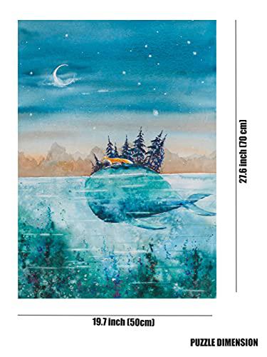 brain feeder jigsaw puzzles 1000 pieces for adults | funny family game created for kids and adults| 1000 piece puzzle finished size 19.7in