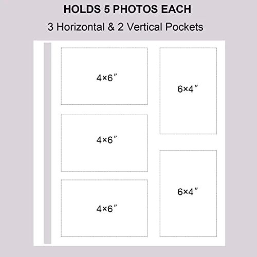 Vienrose Photo Album for 600 4x6 Photos Leather Cover Extra Large Capacity Picture Book for Family Wedding Anniversary Baby Vaca