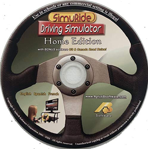 SimuRide Driving Simulation and Road Rules Test Preparation - 2021 SimuRide Home Edition - Driver Education [Interactive DVD]