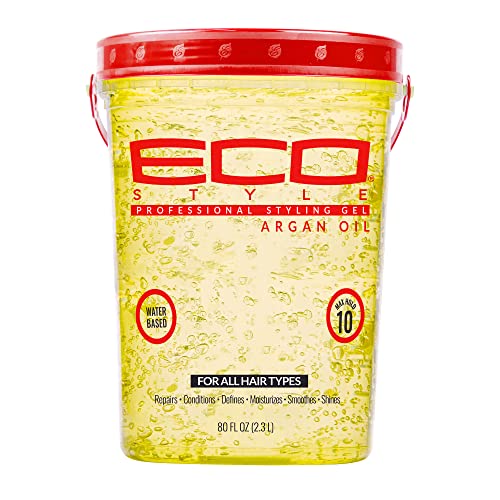 ECOCO Eco Style Moroccan Argan Oil Styling Gel - Promotes Healthy Hair - Nourishes And Repairs Hair - Delivers Long Lasting Shine - Pr