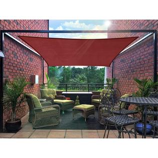 WORKPOINT 12X20&s; Rectangle Sunshade Sail/Sun shade Sail Canopy Rectangular UV Block sun shade for patio block