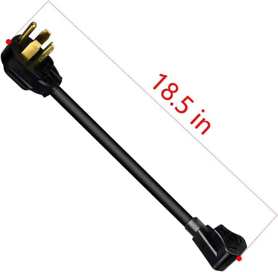 Zhudiyof 14-30P 30A 4-Prong Dryer Generator to 30Amp RV Adapter to TT-30R RV,125Volt
