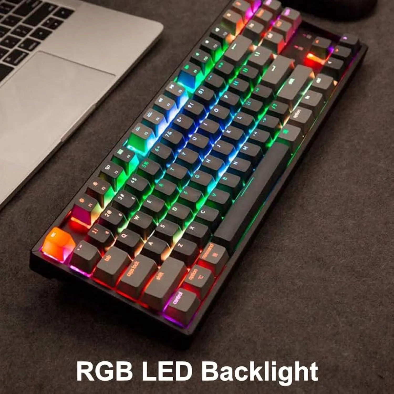 Zell Electronics Zell K8 87 Keys Wireless Mechanical Keyboard, 80% Layout Bluetooth Tkl Tenkeyless Rgb Backlight With Gateron G Pro Red Switch…