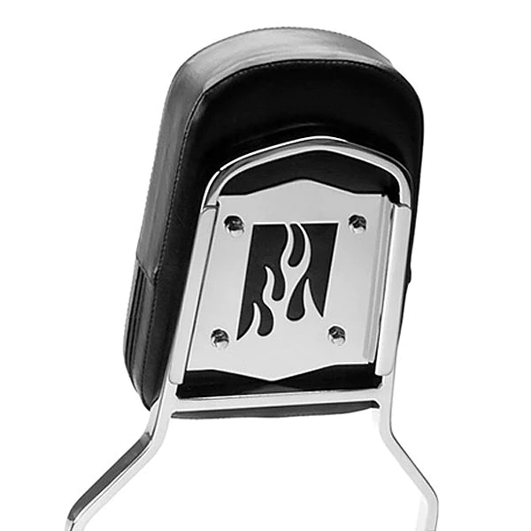 Krator Sissy Bar Backrest Motorcycle Passenger Seat Pad Compatible with 2001-2008 Honda Shadow Spirit 750 / VT750