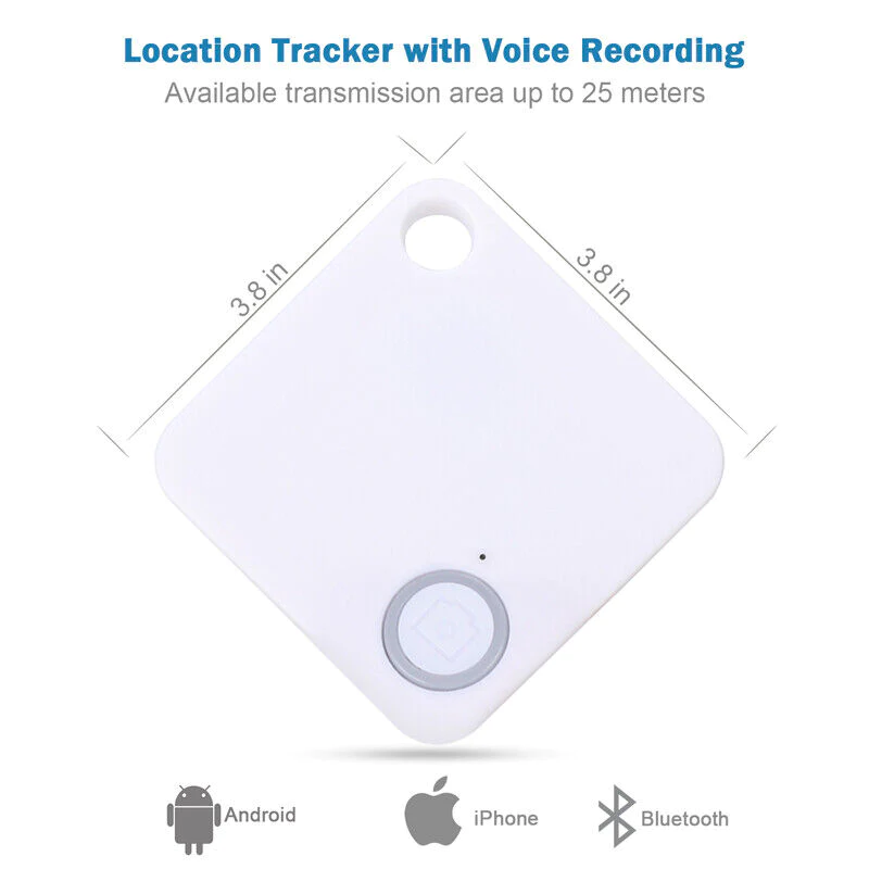 Great Choice Products Smart Bluetooth Mini Pet Dogs Cats Gps Locator Tracker Tracking Anti-Lost Device