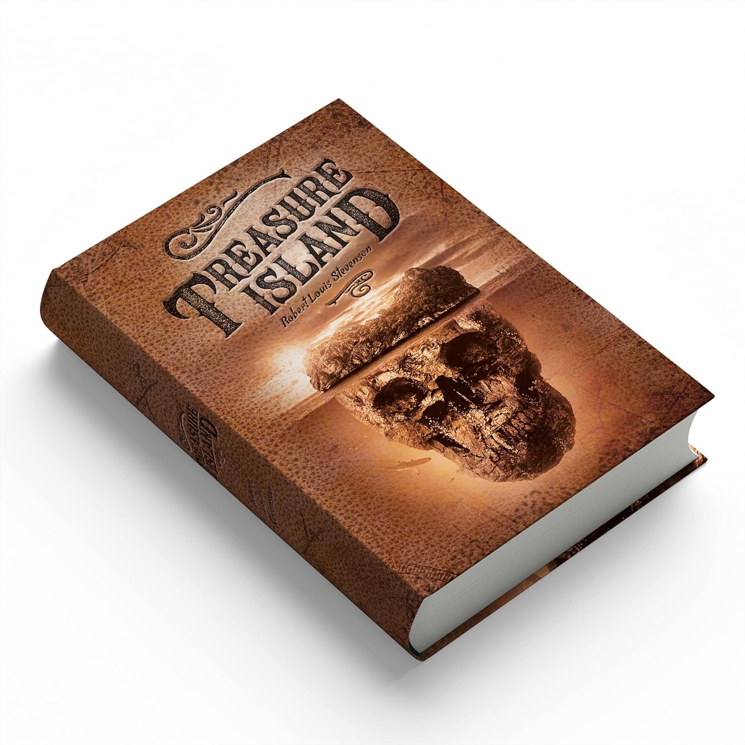 Funderstood Treasure Island Diversion Book Safe , Safe Lock Box, Book Safe w/ Combo Lock, Portable Metal Safe Box, Book Safe, Secret Book H