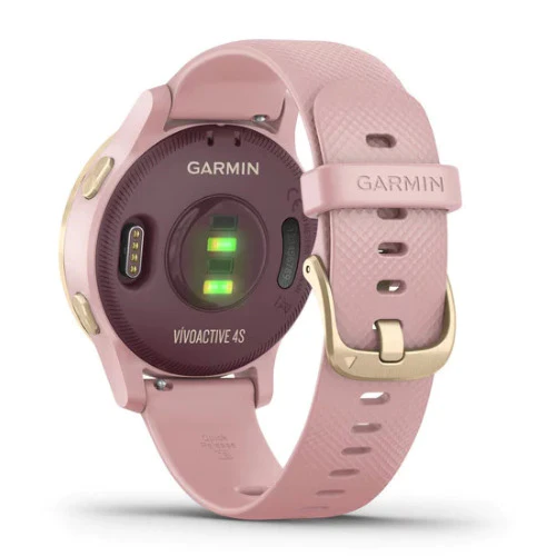 Garmin vivoactive 4S GPS Smartwatch (Light Gold with Dust Rose Band)