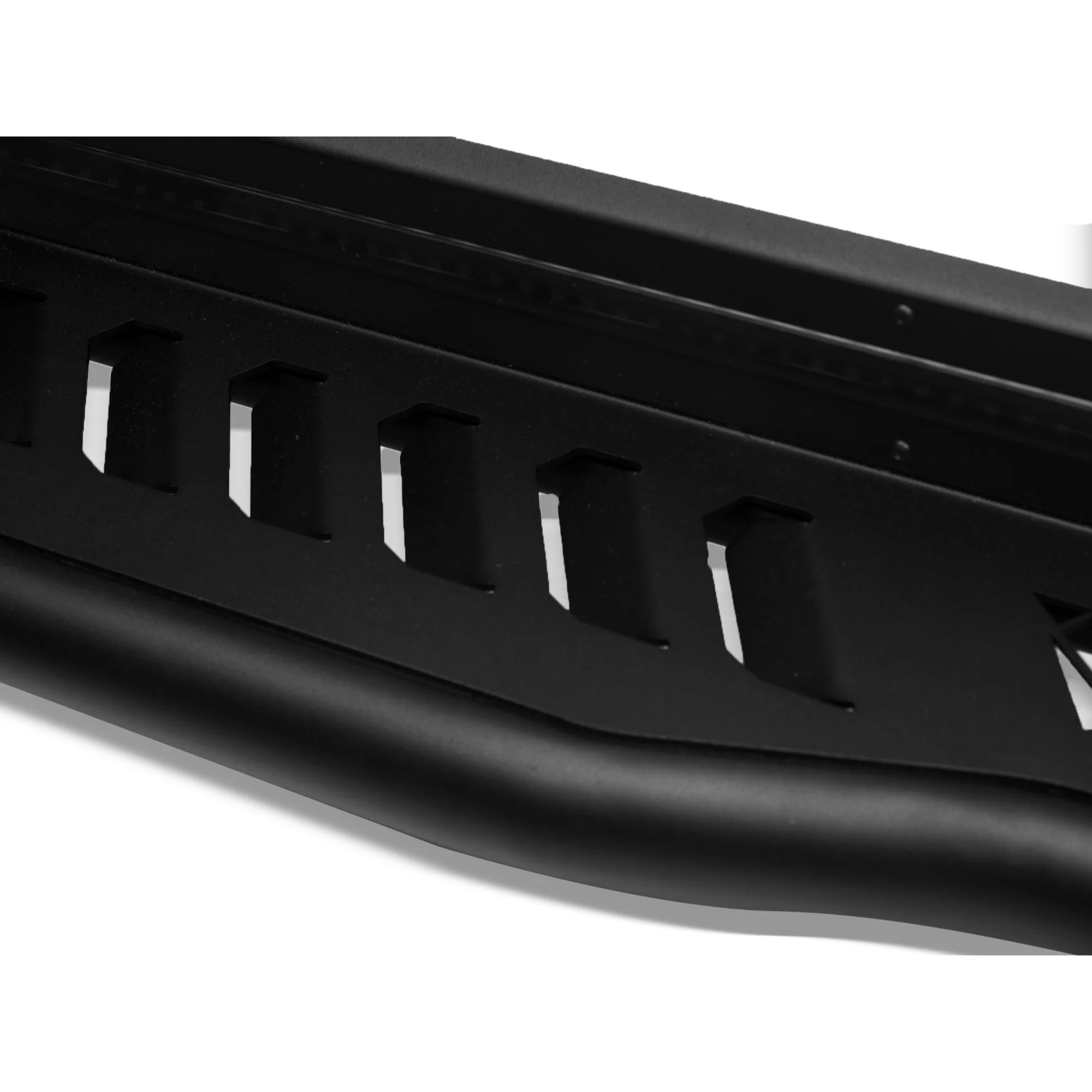 Baxton Studio Armordillo 2005-2023 Toyota Tacoma - Double Cab FX Running Board w/ LED - Matte Black