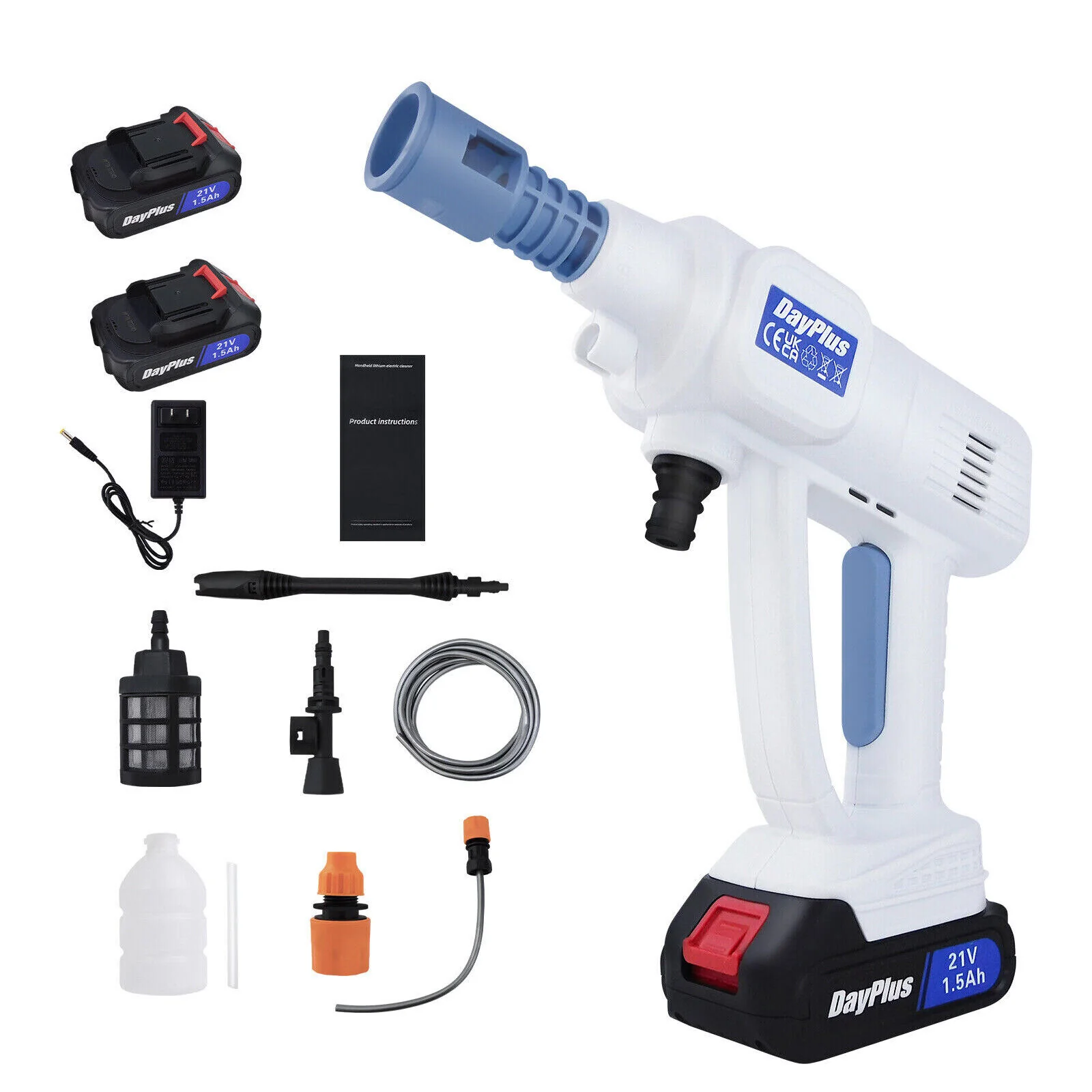 Stock Preferred Sprayer Gun Garden Hose Nozzle High Pressure Cordless Washing Tool 1000W 21V 1 Battery