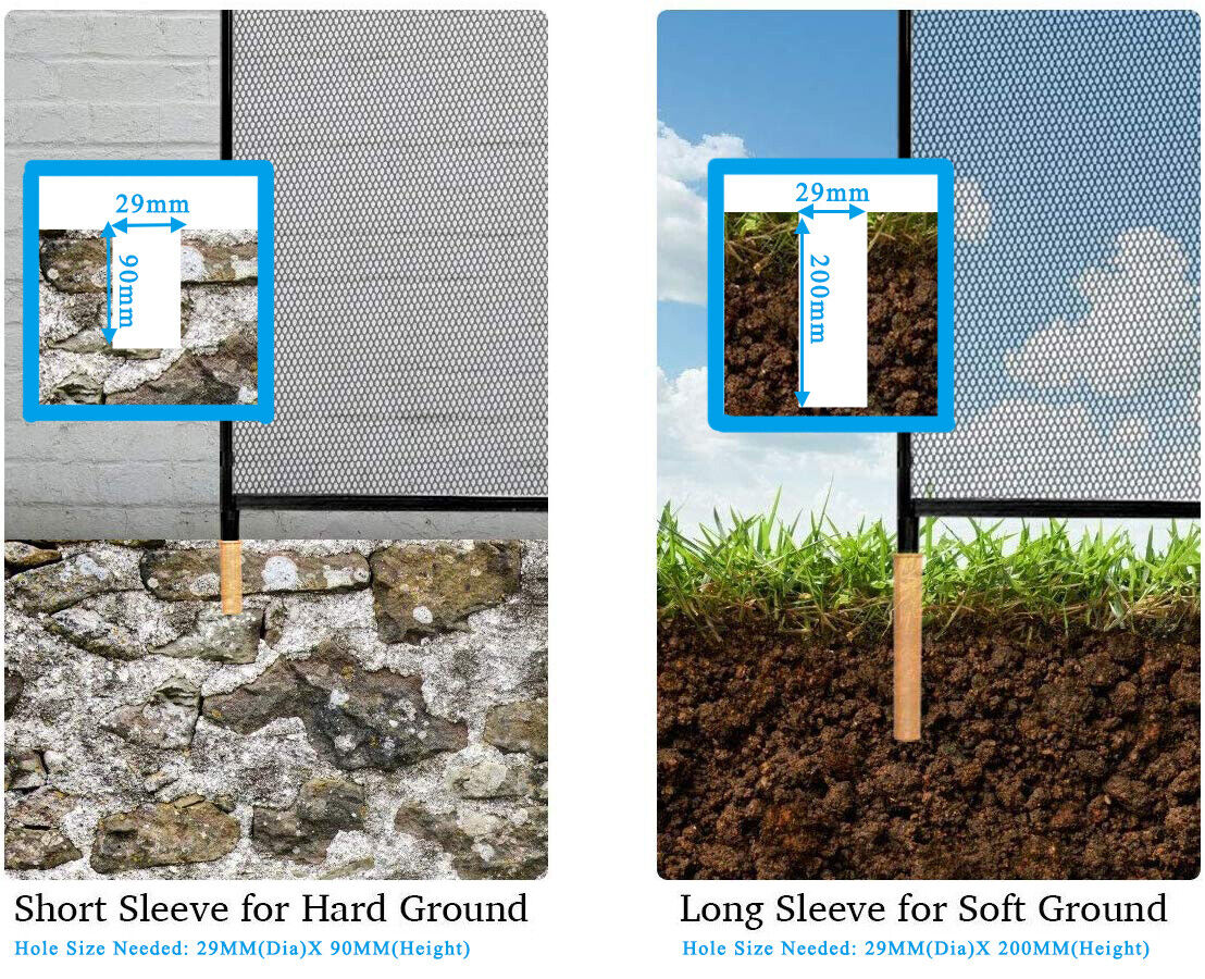 Great Choice Products 4&s;X12&s; Swimming Pool Fence Garden Fence Child Barrier Safety W/2 Size Sleeves