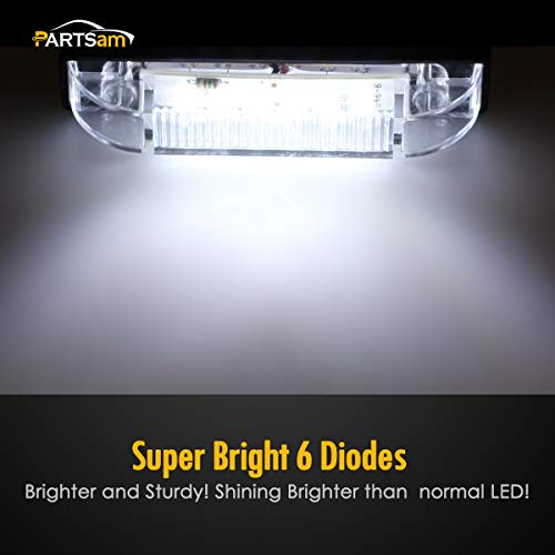 Partsam 4pcs 4Inch Led Utility Strip Light Bar White 9 LED Clear Lens Waterproof 12V Vehicles Decoration Surface Mount 4