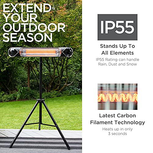 briza infrared patio heater - electric patio heater - outdoor heater - indoor/outdoor heater - wall heater - garage heater -