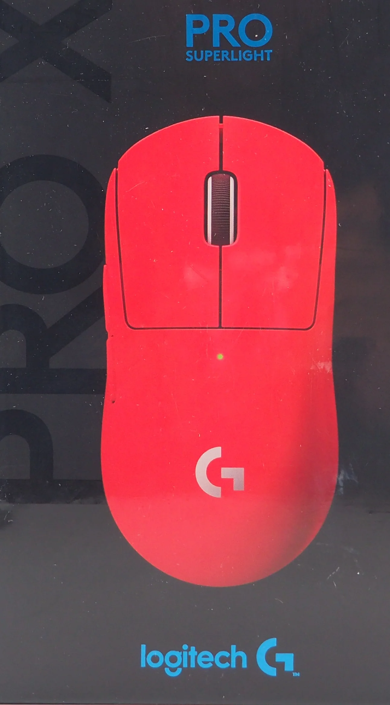 Logitech PRO X SUPERLIGHT Lightweight Wireless Optical Gaming Mouse with HERO 25K Sensor 910-006782 Red