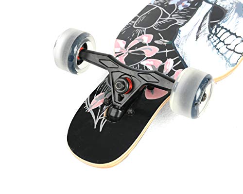 WiiSHAM Professional Speed Downhill Drop Through Complete Longboards Skateboard with Free T-Tools