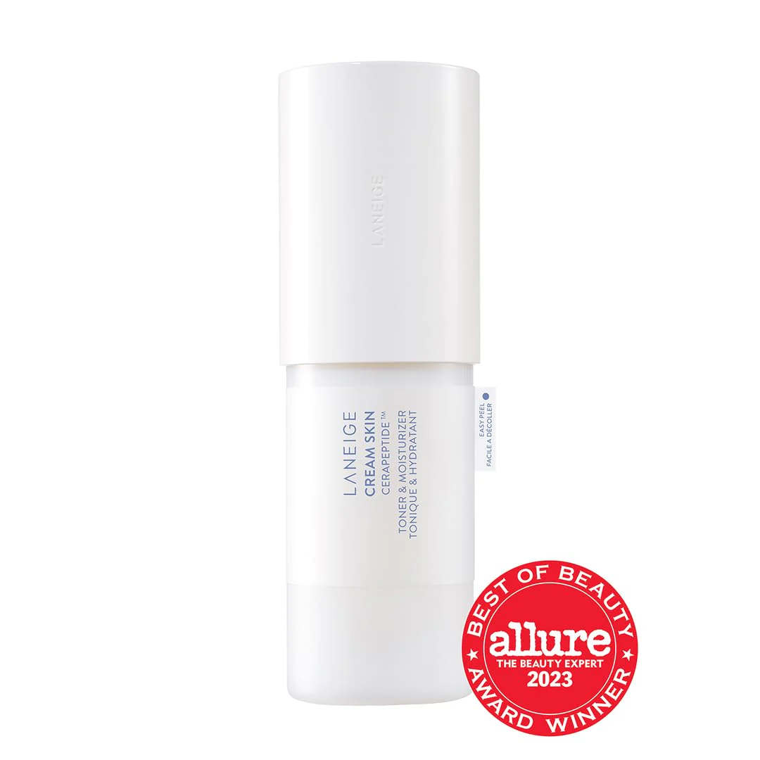 LANEIGE Cream Skin Toner &a; Moisturizer: 2-in-1 Amino Acid Rich Liquid, Soothe, Hydrate, and Strengthen Skin&s;s Moisture Barrier,