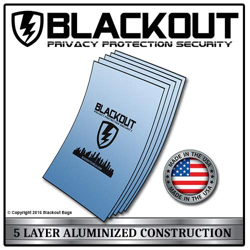BLACKOUT Faraday Cage EMP Bags Premium Ultra Thick 20pc Prepping Kit Laptops Tablets Smartphones Hard Drives