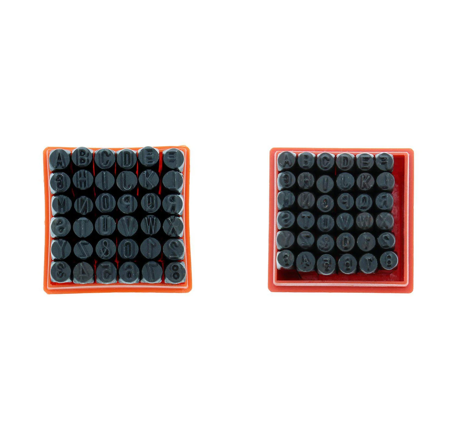 abn metal 1/4in &a; 1/8in stamping 72-piece tool kit - alphabet, numbers, symbols steel embossing &a; engraving stamp set
