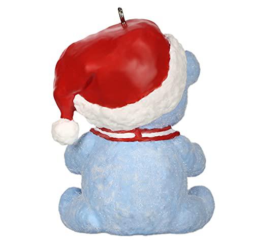 hallmark keepsake christmas ornament, year dated 2021, baby boy&s;s first christmas blue bear
