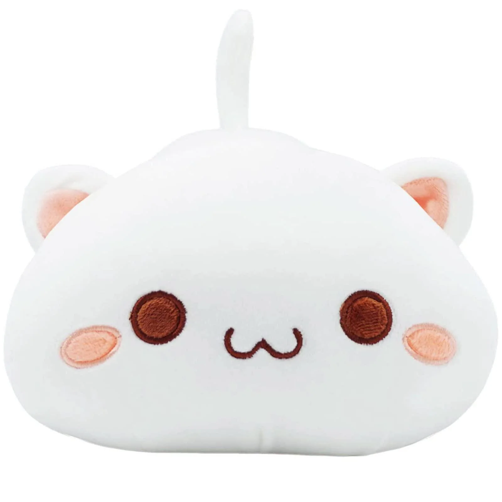 onsoyours cute kitten plush toy stuffed animal pet kitty soft anime cat plush pillow for kids (white a, 12