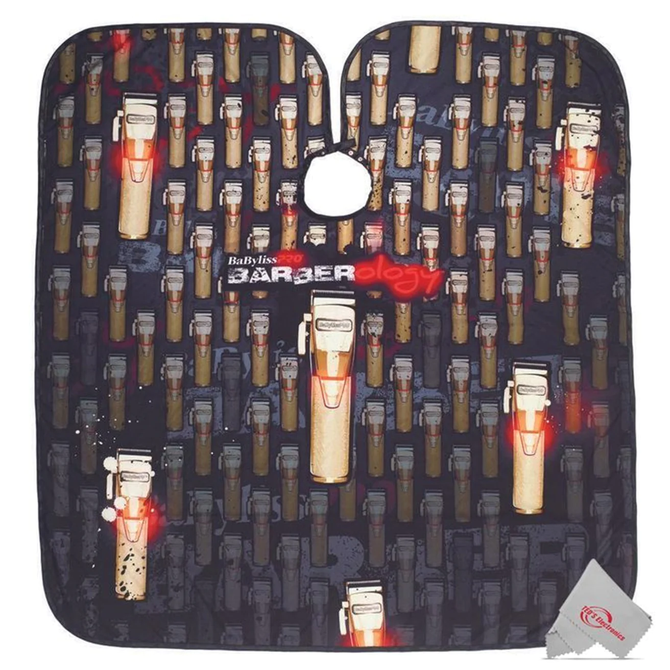 Babyliss Pro 2x Babyliss PRO Barberology GoldFX BBCAPE Barber Cape with Snap Button Closure
